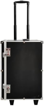 Rolling Jewelry Trolley Case with Drawers Sturdy Case for Travel and Vendor Showes Jewels Sets Display Organizer (Black) - Image 6
