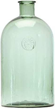 Glass Vase Green Farmhouse by Unknown