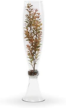 WGV Trumpet Glass Vase, Open Width 4", Height 23", Clear Tall Bud Floral Planter Centerpiece, Wedding Event Home Decor, 1 Piece (VTR0423) - Image 3