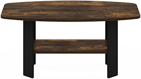 Furinno Simple Design 2-Tier Coffee Table, Amber Oak - Image 6