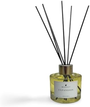 JW Marriott Expansion Reed Diffuser - Luxury Hotel Fragrance Collection - Holy Basil Leaf, White Lotus Flower, and Rosemary - 6 Black Reeds - 4.25 oz. - Image 3