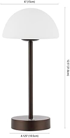 JONATHAN Y Xavier 12.5" Metal Cordless LED Table Lamp, Oil Rubbed Bronze - Image 6