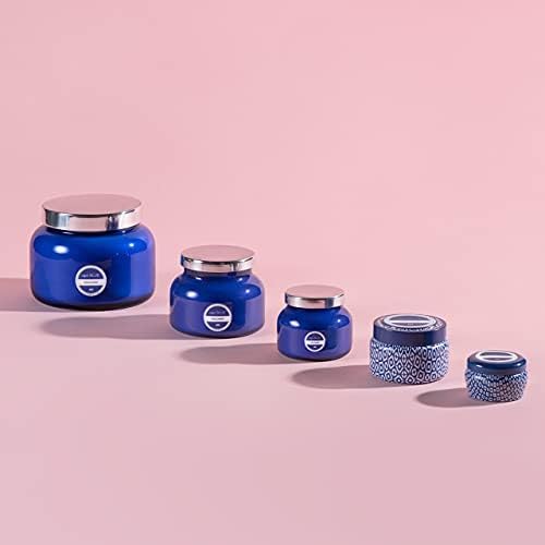 Capri Blue Volcano Scented, Luxury Glass Jar Candles for Home with Tropical Fruit & Sugared Citrus, Soy Wax Blend, Black Color (19 Oz) (Pack of 2) - Image 7