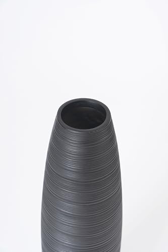 Leewadee Decorative Tall Floor Vase for Living Room Decor, 26 inches, Black, Resin - Image 6
