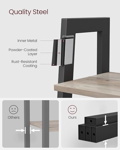 VASAGLE Ladder Shelf, Bookcase Book Shelf, Storage Shelves, 4-Tier, 22In - Image 6