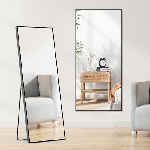 OLIXIS 64"x21.5" Full Length Mirror with Stand, Body Mirror - Image 6