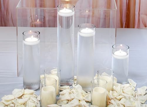 WGVI Quality Thick Weighted Tall Clear Cylinder Glass Vase, 3" W x 16" H, Flower Arrangement Candle Holder Floral Container Wedding Centerpieces Home Decor Bulk Wholesale, 6 Pieces - Image 6