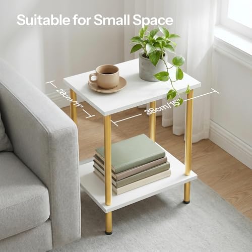 HOOBRO End Tables Set of 2, Small Side Tables, Nightstands for Small Spaces - Image 6