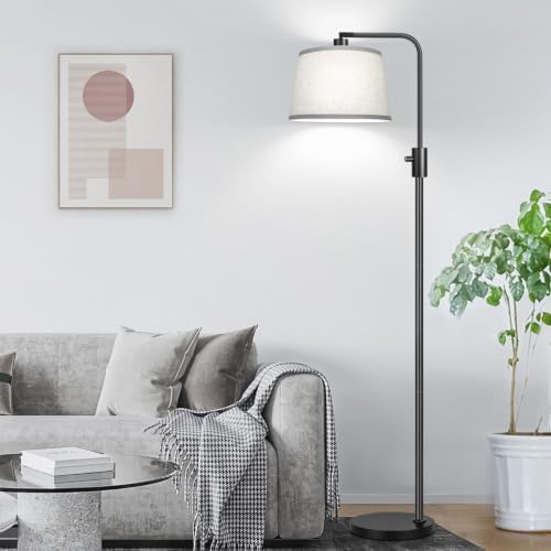 【Upgraded】 Dimmable Floor Lamp, 1000 Lumens LED Edison Bulb Included, Arc Floor Lamps for Living Room Modern Standing Lamp with Gray Shade, Tall Lamps for Living Room Bedroom Office Dining Room - Image 7