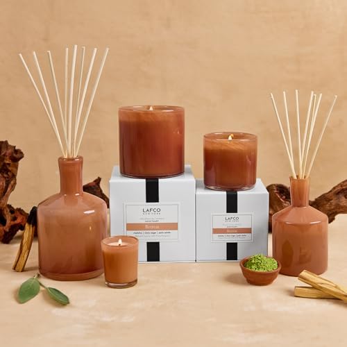 LAFCO New York Classic Reed Diffuser, Retreat - 6 oz - Up to 3 Months Fragrance Life - Reusable Glass Vessel - Natural Wood Reeds - Made in the USA - Image 6