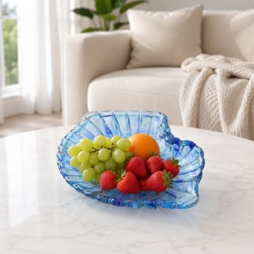 Hand Blown Glass Bowl Decorative Dish Fruit Bowl Home Decor - Image 7