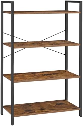 VASAGLE 4-Tier Bookshelf, Bookcase with Shelves, Storage Shelf, Living Room - Image 7