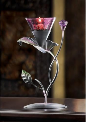 Gifts & Decor Lilac Lily Pad Tealight Candleholder Centerpiece Stand - Image 7