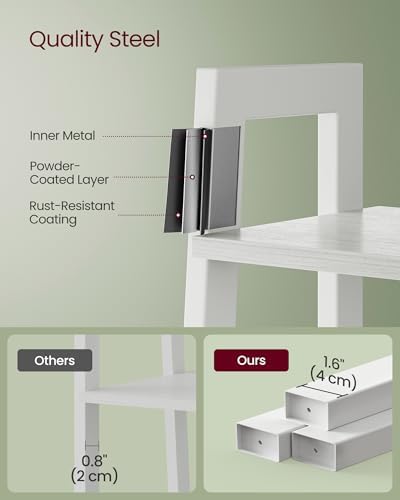 VASAGLE Ladder Shelf, Bookcase Book Shelf, Storage Shelves, 4-Tier, 22In - Image 6