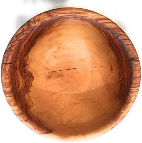 12" Artisan Olive Wood Serving Bowl/Centerpiece Rare Decorative Wooden Bowl for Fruit, Salad, Snacks, Chips. Popcorn. In Small 6", Med 7", Lg 8", XL 11", XXL 12". (XXL 12 inch) - Image 7