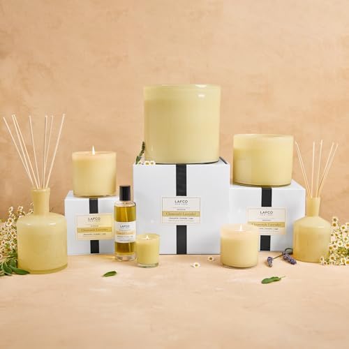 LAFCO New York Classic Reed Diffuser, Chamomile Lavender - 6 oz - Up to 3 Months Fragrance Life - Reusable, Hand Blown Glass Vessel - Natural Wood Reeds - Made in the USA - Image 6