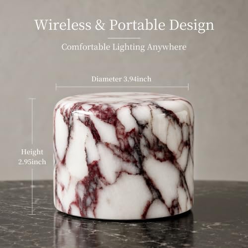 AOPO Natural Marble Cordless Touch Dimmable Table Lamp Night Light - Image 7
