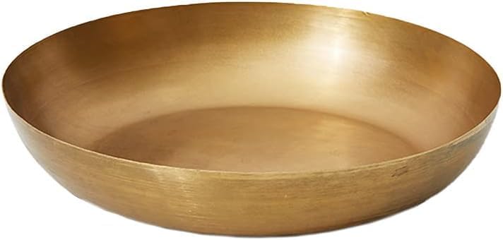 Serene Spaces Living Smooth Gold Round Decorative Iron Bowl, Large Table Centerpiece, Golden Container for Floral Arrangement, Fruits, Candies, Accessories, Measures 10" Diameter & 2" Tall, Set of 12 - Image 7