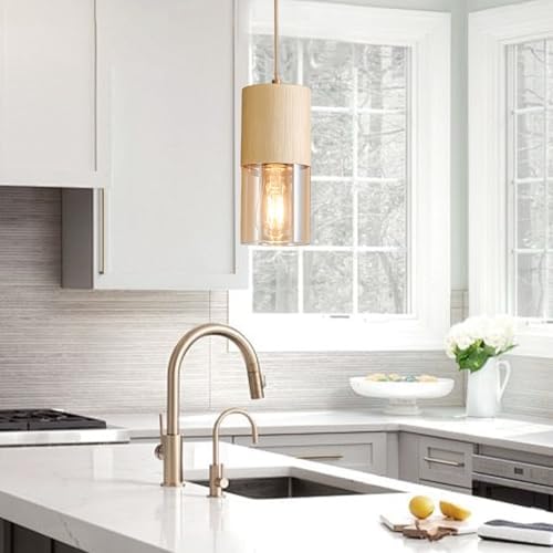 3-Pack Gold Pendant Light Fixtures, Adjustable Modern Pendant Lights for Kitchen Island, Industrial Amber Glass Pendant Lights for Dining Table Hallway Bedroom Living Room - Image 7