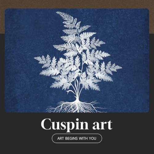 Large Framed Vintage Navy Blue Botanical Wall Art for Living Room, 2 Piece - Image 7