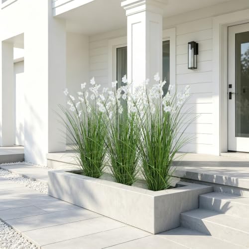 2Pcs 48in Artificial Grass Plant Lily of The Valley with Pot - Image 7