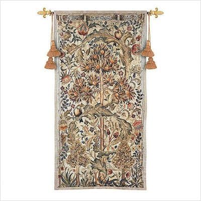 Summer Quince - Arts and Crafts - William Morris - Cotton Woven Tapestry Wall Art Hanging - USA (68x35) by FineArtTapestries