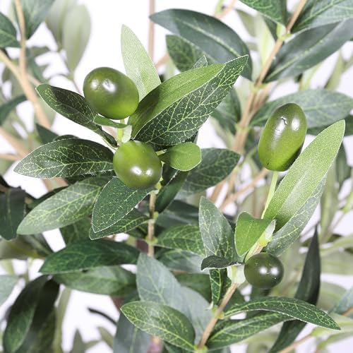 6FT Artificial Olive Tree, Faux Plants Indoor, Fake Tree with Black Pot - Image 7