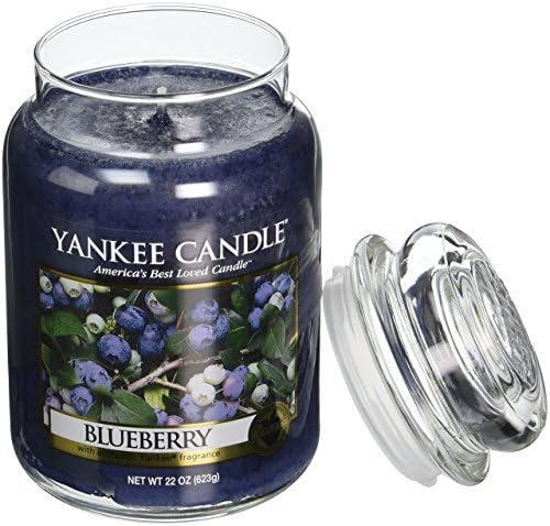 Yankee Candle Blueberry Scented, Classic 22oz Large Jar Single Wick Candle, Over 110 Hours of Burn Time by YankeeCandle