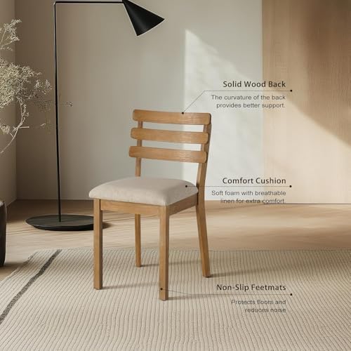 Farmhouse Dining Room Table Set for 6 with Upholstered Bench and Chairs - Image 6