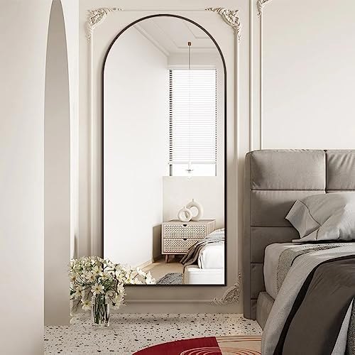 Koonmi 30x71 Arched Full Length Mirror, Floor Mirror with Stand - Image 6