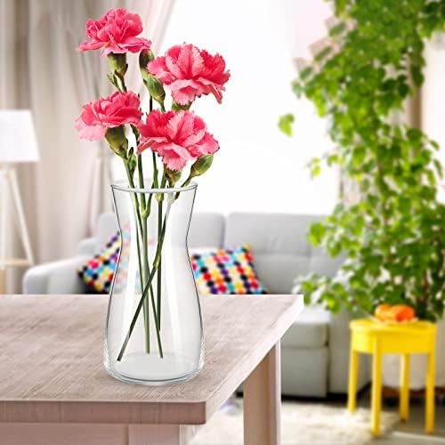 Thenshop 10 Pcs 8'' Tall Clear Glass Flower Vase for Bouquet, Clear - Image 6