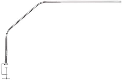 daylight Slimline 4™ LED Table Lamp in Brushed Steel - 6,000K, 3,200 Lux, 4 Brightness Levels, USB-C Charging Port, Anti-Glare Diffuser, Flexible Design, Art & Craft, Sewing, Nail Salon by DaylightCompany-USA