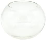 WGV Bowl Glass Vase, Diameter 5.1", Height 3.75", Open Width 3", (Multiple Sizes Choices) Clear Bubble Planter Terrarium Fish Bowl for Wedding Event Home Decor, 1 Piece (VBW0005) by WGVInternational-OpusGlassware