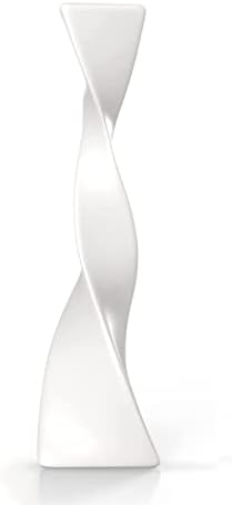 Decorative Vase Floor Vase Decoration Tall Ceramic Vase Modern Home Decors Twisted High Flower Vase for Shelf Home Decor Living Room Ceramic Vase Glass Vase Hydroponic Flower Vase ( Color : Type C Whi by Unknown
