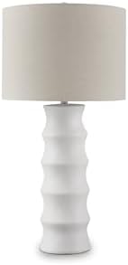Signature Design by Ashley 1-Piece Scalloped Table Lamp for Living Room by Unknown