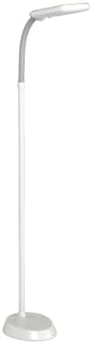 Brightech Litespan LED 2nd Edition Reading Floor Lamp with Cool, Soft & Warm White LED's - Built-in Dimmer - Adjustable Design Pivots in Any Direction - Energy Saving 12 Watts - Alpine White - Image 4