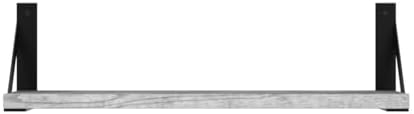 Forbena Grey Floating Shelves for Wall Decor Set of 3, Floating Book Shelves for Bedroom Living Room Classroom Library Office, Wall Mounted Shelf for Kids Room Christmas Decor (Rustic Gray) - Image 5