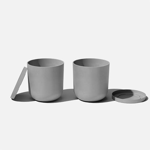 Veradek Mason Series Lima Planter & Drip Tray - Large Round Outdoor Planter - Image 6