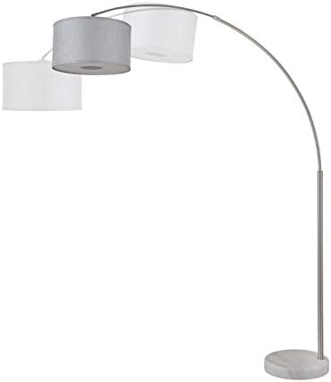 Major-Q Modern Arcing Floor Lamp - Tall Stand Up Arching Drum Shade - Large Contemporary Floor Lamp for Dining Rooms and Bedrooms - Corner Lamp for Office Lighting and Home Decor - Image 2