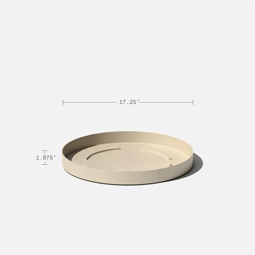 Veradek Mason Series Lima Planter & Drip Tray - Large Round Outdoor Planter - Image 2