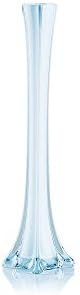 WGV Eiffel Tower Vase, Open 1", Height 16", (Multiple Sizes Choices) White Glass Floral Container with Sturdy Base, Flower Centerpiece for Wedding Event Home Decor, Arts Crafts, 1 Piece by WGVInternational-OpusGlassware