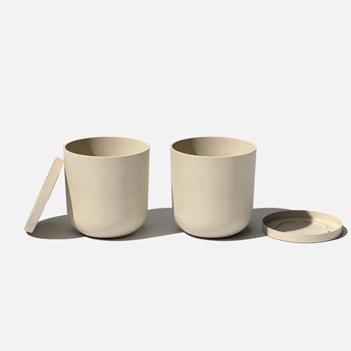 Veradek Mason Series Lima Planter & Drip Tray - Large Round Outdoor Planter - Image 7