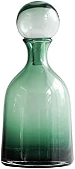 GRFIT Decorative Vase Glass Vase with Lid Modern Home Restaurant Coffee Table Office Desktop Decoration Vase Transparent Vase Ceramic Vase Glass Vase Hydroponic Flower Vase (Color : E) by Unknown
