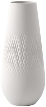 Villeroy & Boch Collier Blanc Tall Vase : Carre, 4.5 in, Premium Porcelain, White by Unknown