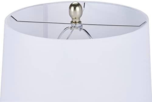 Nourison Home 23" Coastal Blue Ceramic Pot Table Lamp for Bedroom, Living Room, Dining Entryway, with White Shade - Image 6