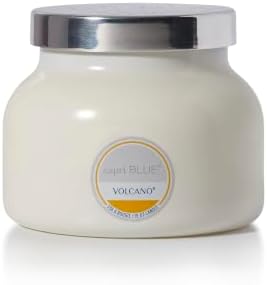 Capri Blue Volcano Scented, Glass Jar Candles for Home with Tropical Fruit & Sugared Citrus, Soy Wax Blend, White Color (19 Oz) by Unknown