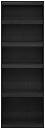 Furinno Jaya Enhanced Home 5-Tier Shelf Bookcase, Blackwood - Image 7