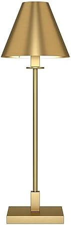 Henn&Hart 28" Modern 1-Light Table Lamp, Gold - Image 6