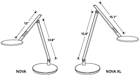 Humanscale Nova Task Light | Extended Range Arm | Desktop Base | 3000 K Color Temperature | Jet Black - Image 5