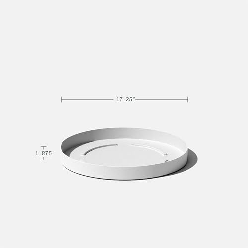 Veradek Mason Series Lima Planter & Drip Tray - Large Round Outdoor Planter - Image 2